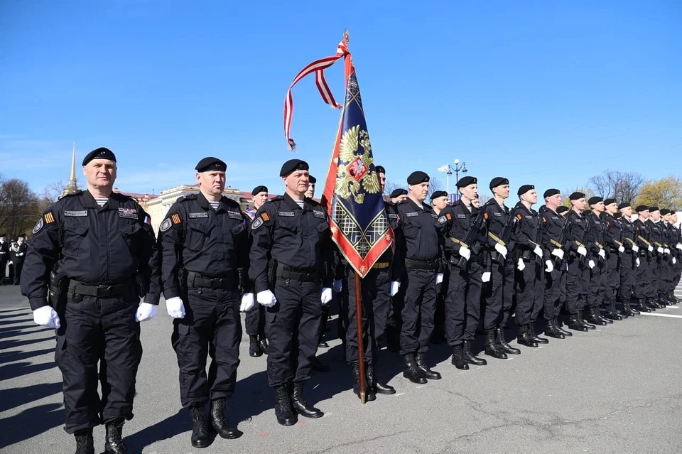 120 сотрудников полиции впервые приняли участие в Параде Победы в Петербурге. Фото: ГУ МВД России по СПб и Ло
