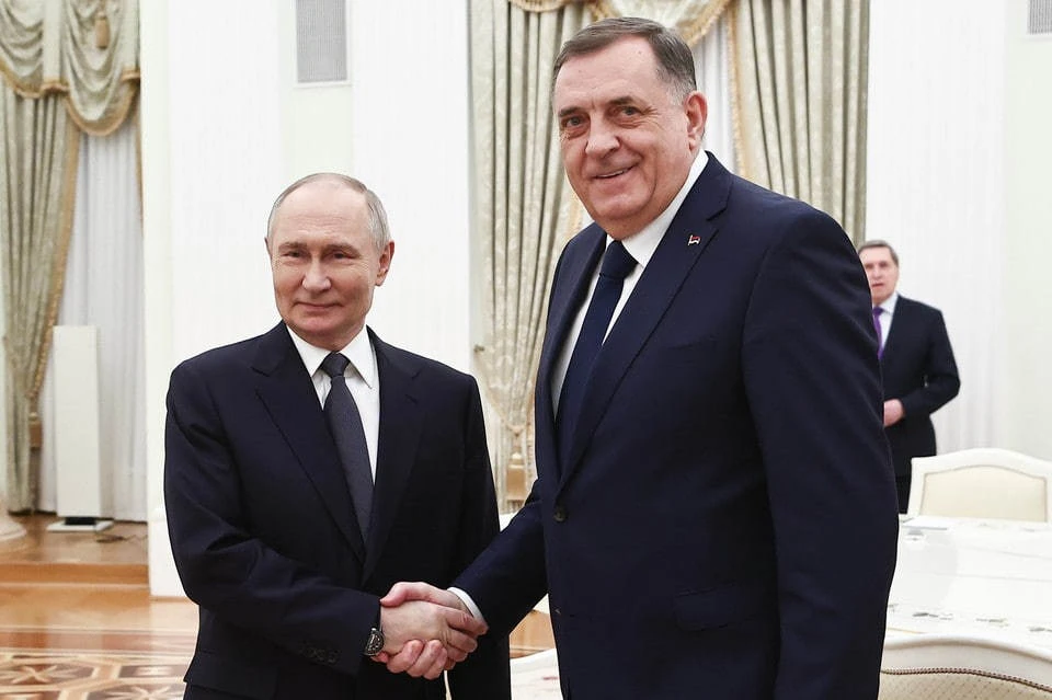 Додик пригласит Путина в Баня-Луку при улучшении международной обстановки. Фото: Михаил Терещенко/ТАСС.