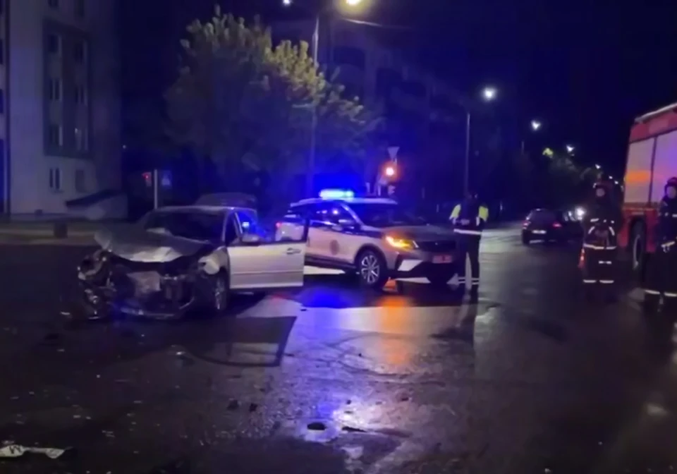 ДТП в Солигорске. Фото: кадр видео УВД Миноблисполкома