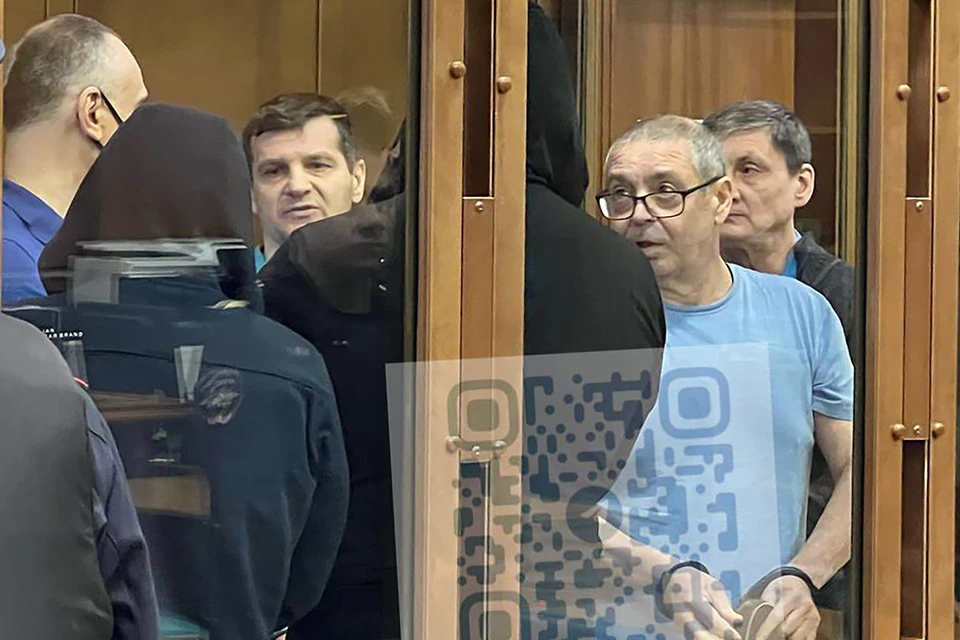 Члены ОПГ "Таганские" перед оглашением приговора в Московском городском суде. Фото: Мосгорсуд/ТАСС