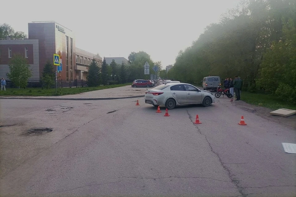В Новосибирске водитель «Киа» сбил подростка на питбайке. Фото: Госавтоинспекция по Новосибирской области