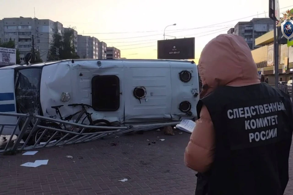 Уголовное дело возбудили после аварии с участием полицейской машины. Фото: пресс-служба СУ СКР по Нижегородской области.
