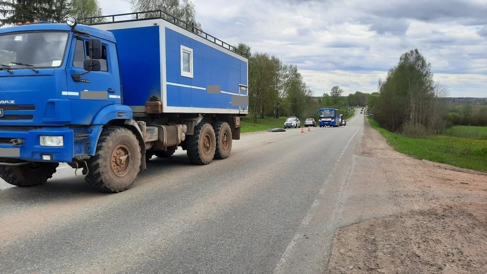 Трагедия произошла на автодороге Кирово-Чепецк – Зуевка – Фаленки. Фото: Госавтоинспекция Кировской области
