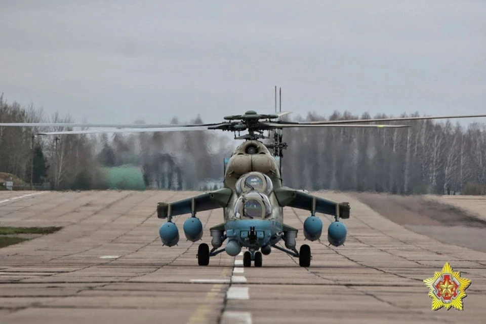 Глава ВВС Лукьянович назвал сроки поступления вертолетов Ми-35М в Беларусь. Снимок носит иллюстративный характер. Фото: телеграм-канал Минобороны Беларуси