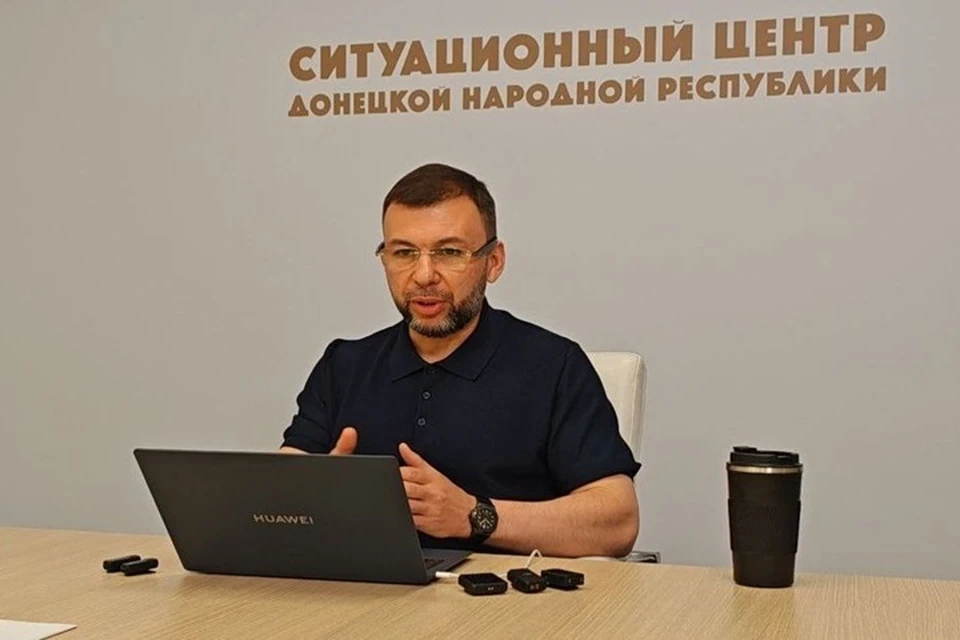 Пушилин в прямом эфире по защите детства ответил на 47 вопросов жителей ДНР. Фото: Пушилин/ТГ