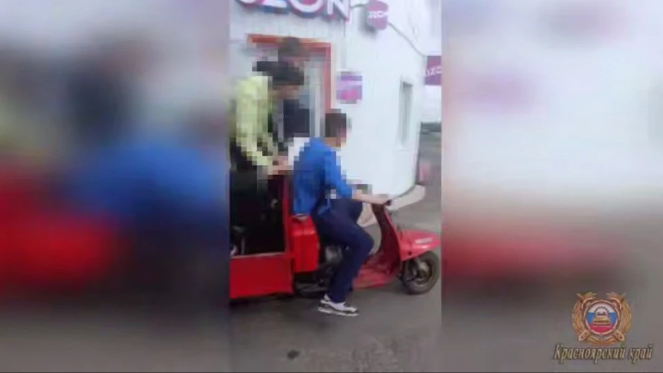 Скриншот: видео Госавтоинспекции Красноярского края