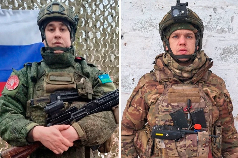 Гвардии младший сержант Руслан Бекмуратов и младший сержант Роман Моисеев