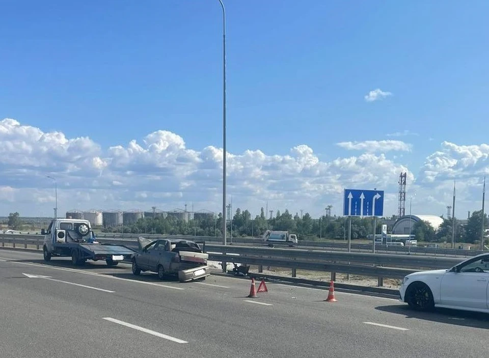 Авария произошла на улице 1-й Луговой. Фото: управление Госавтоинспекции России по Ростовской области