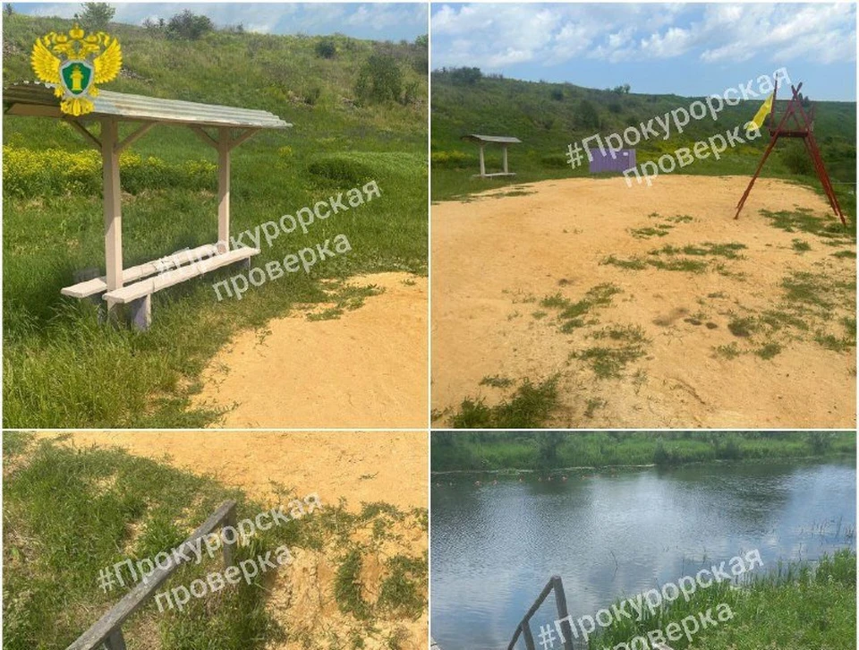 Необорудованный по нормативам пляж обнаружили в Воловском районе Тульской области