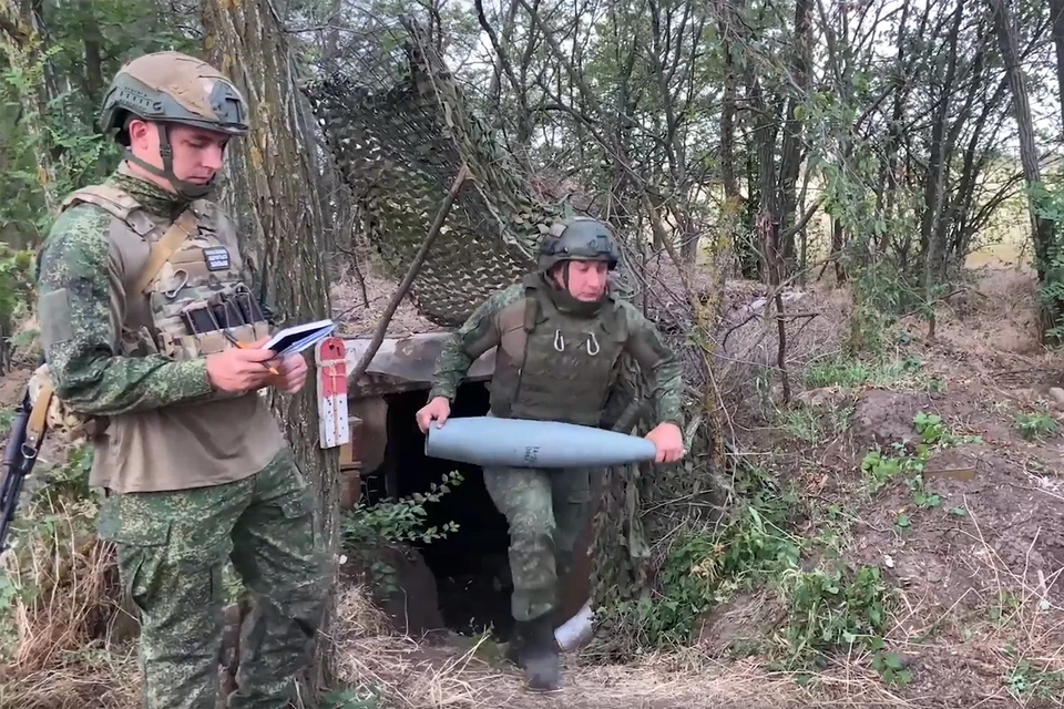 Боевая работа артиллеристов