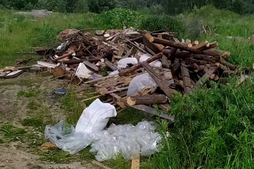 У Волги навалены бревна, бытовой мусор, железо и бетон. ФОТО: ОНФ по Ярославской области