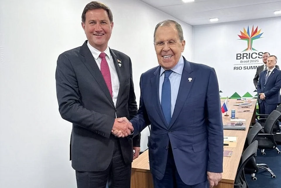 Лавров и Рыженков провели встречу на полях саммита БРИКС. Фото: МИД РФ.