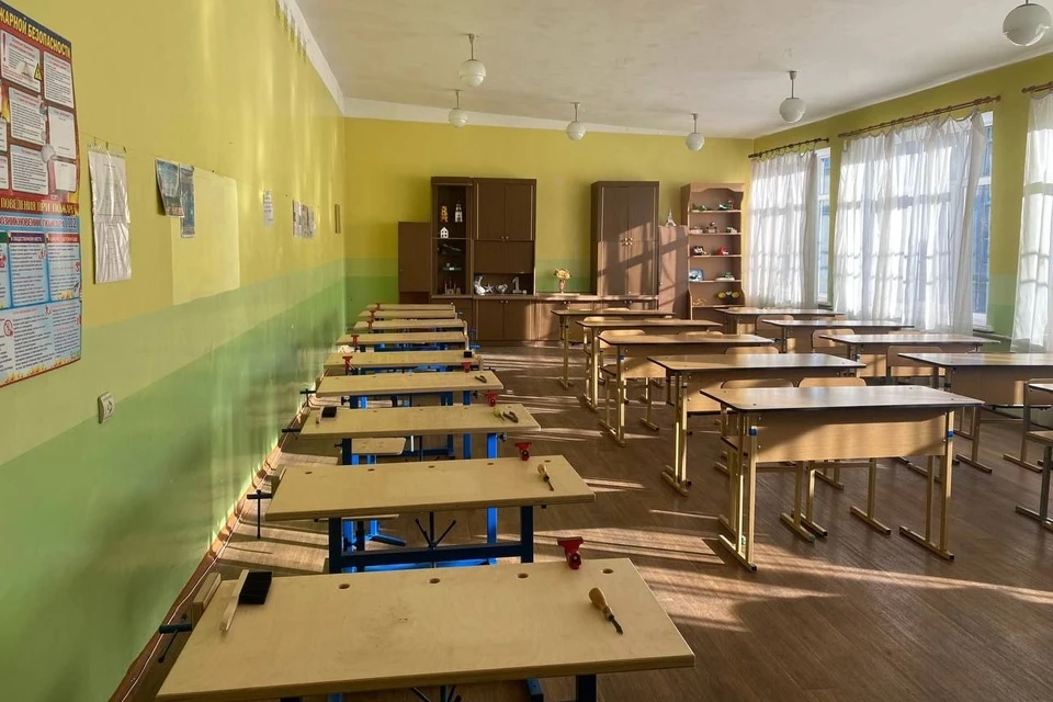 В Республике в этом году восстановят 109 объектов сферы образования, большая часть из них будет готова уже в августе. Фото (архив): ТГ/Пушилин