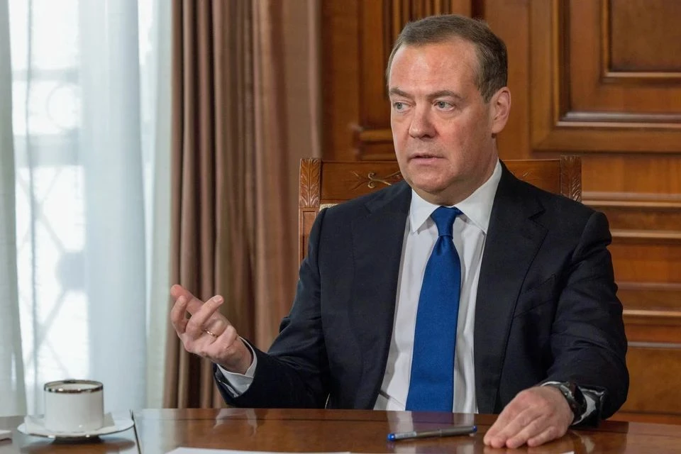 Дмитрий Медведев одним словом ответил на высказывания Трампа о поставках Украине. Фото: Екатерина Штукина/POOL/ТАСС