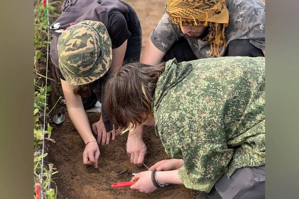 Археологи нашли захоронения коня IX века в Вачском округе. Фото: телеграм-канал Натальи Сухановой.