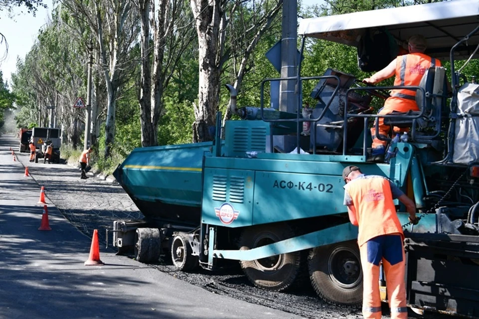 В поселке Лидиевка в Донецке восстановят 20 тысяч квадратных метров дорог. Фото: Администрация Донецка