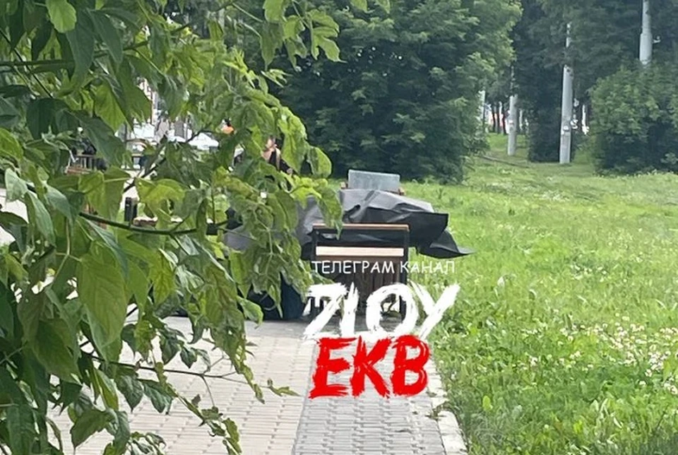 Тело мужчины нашли на скамейке. Фото: телеграм-канал «Злой Екатеринбург»