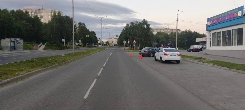 42-летняя женщина получила травмы, ее доставили в медицинское учреждение. Фото: Госавтоинспекция по Мурманской области