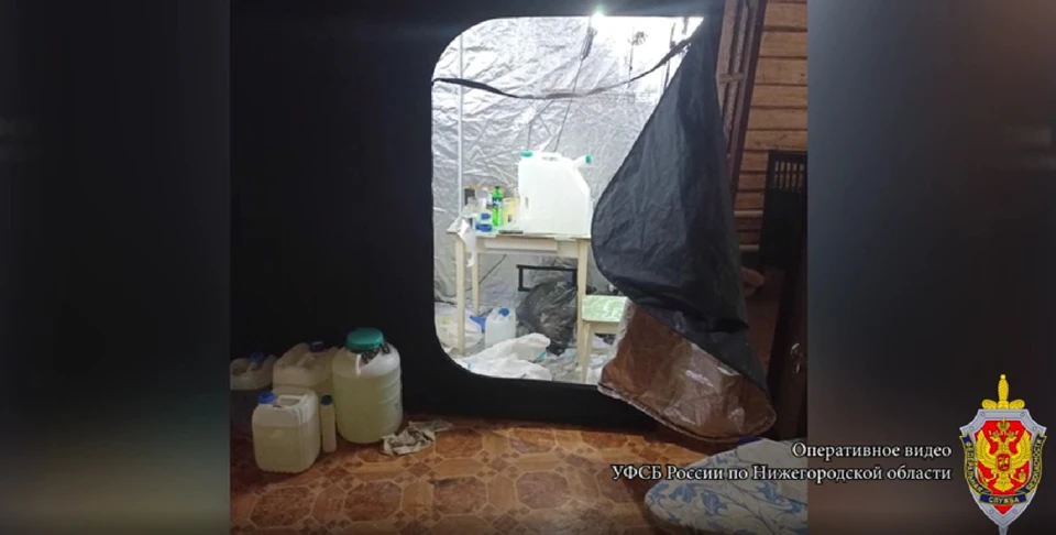 Подпольную нарколабораторию обнаружила ФСБ в Нижегородской области. Фото: УФСБ по Нижегородской области