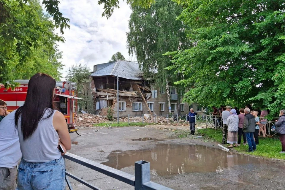 Обрушившийся дом в поселке Красный Яр могут снести. Фото: предоставлено КП-Новосибирск