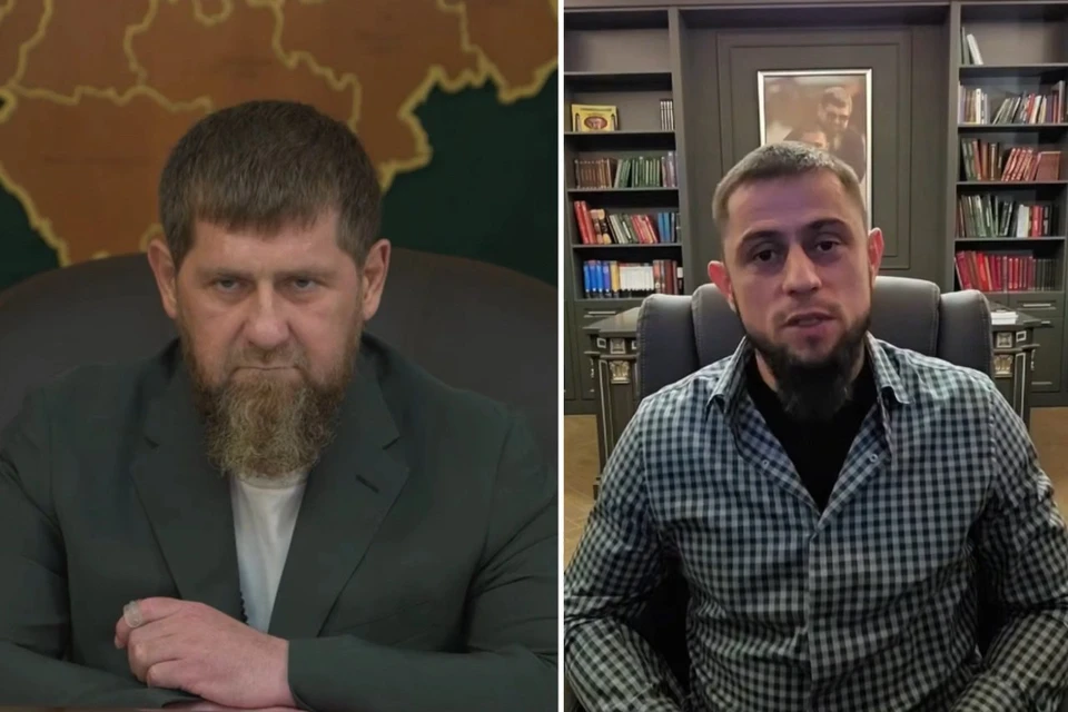Министр по нацполитике Чечни прокомментировал пропажу Кадырова. Фото: соцсети Рамзана Кадырова/соцсети Ахмеда Дудаева