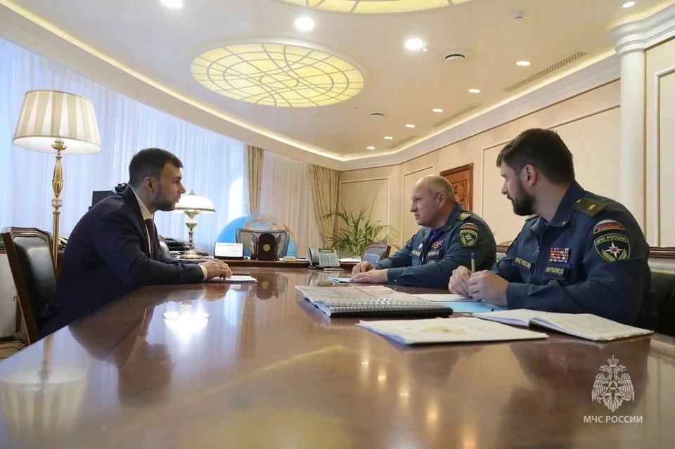 Пушилин указал на потенциальные риски, обусловленные острой нехваткой водного ресурса. Фото: t.me/PushilinDenis