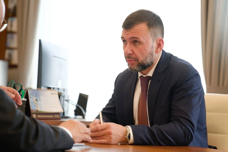 В Москве состоялась встреча Главы ДНР Дениса Пушилина с министром строительства и жилищно-коммунального хозяйства РФ Иреком Файзуллиным. Фото: t.me/PushilinDenis
