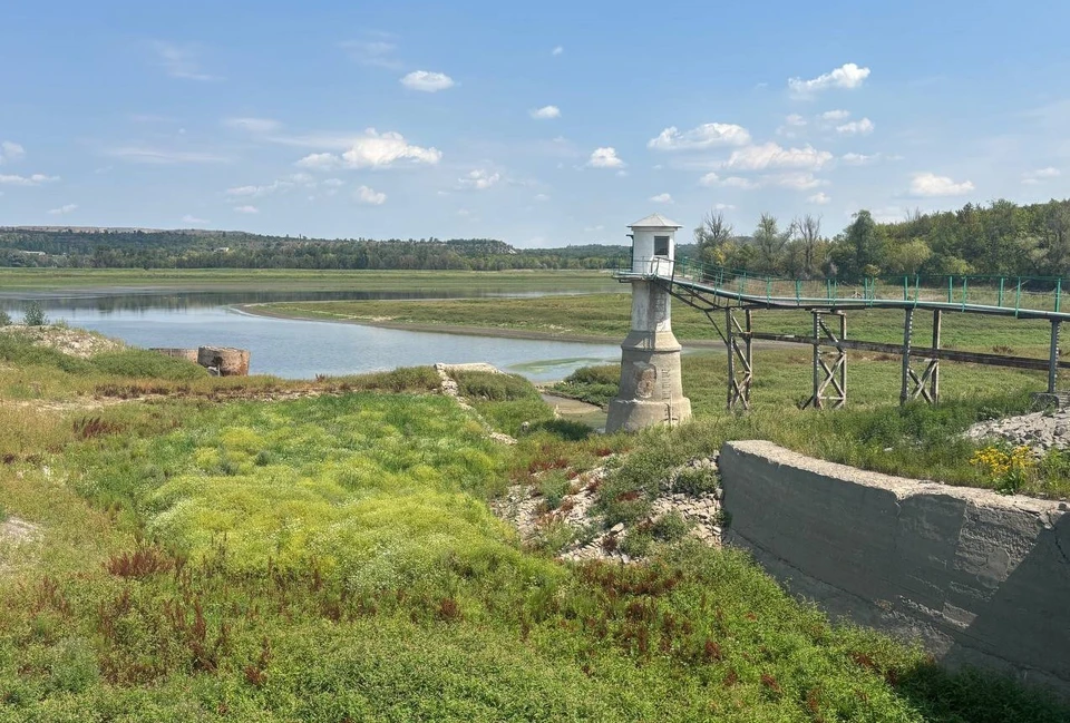 В ДНР критическая ситуация с водой из-за обмеления водохранилищ. Фото: «Вода Донбасса»