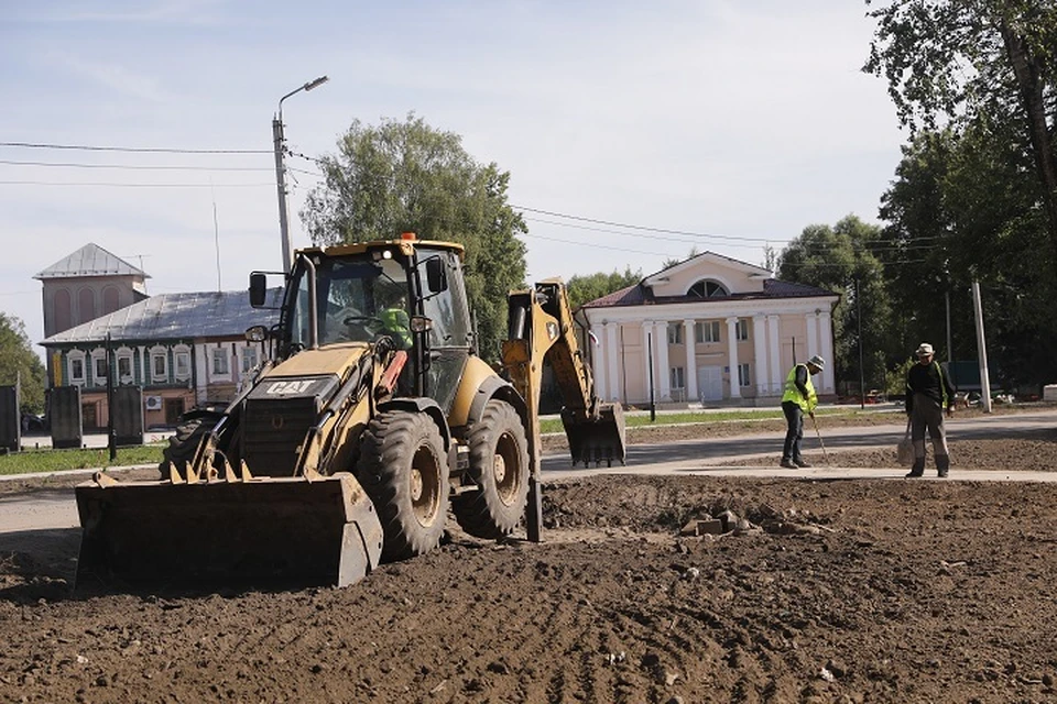 В Гаврилов-Яме продолжается благоустройство.