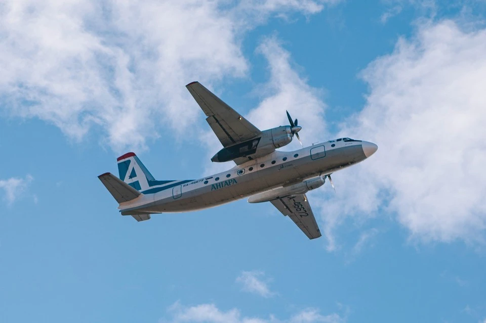 Самолет Ан-24 авиакомпании "Ангара". Фото: vk.com/angara_airlines