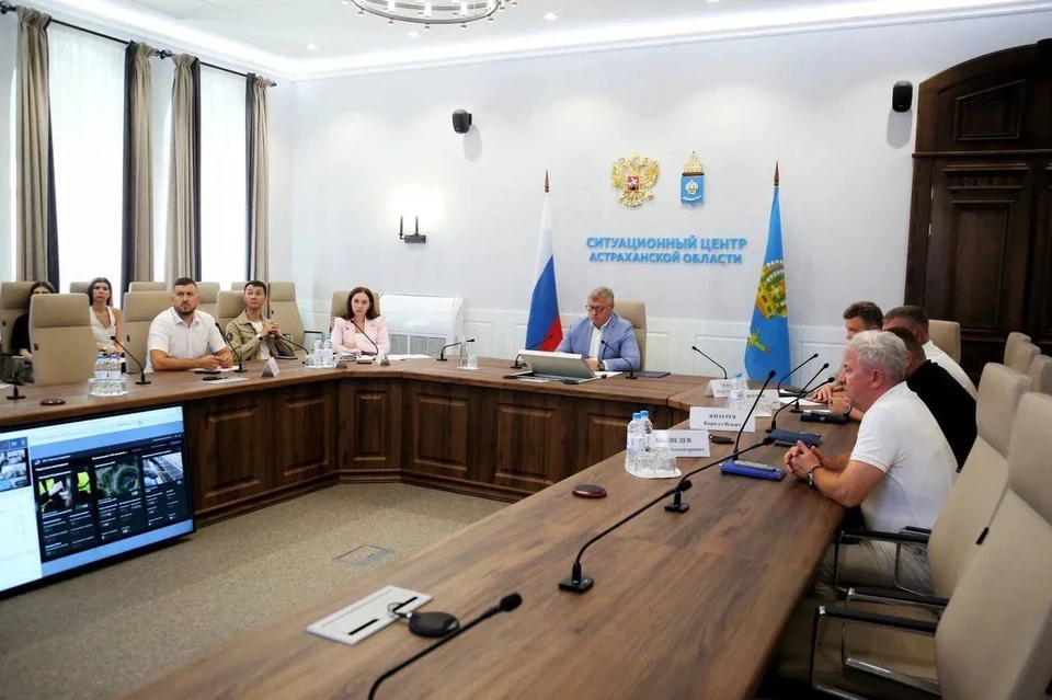 Губернатор Игорь Бабушкин подчеркнул важность федерального проекта «Вода России» для экологии региона. Фото: пресс-служба Губернатора Астраханской области