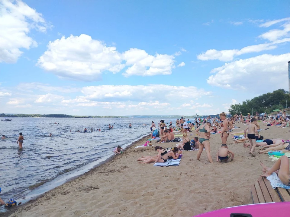 Волга у берегов Самары прогрелась сильнее.