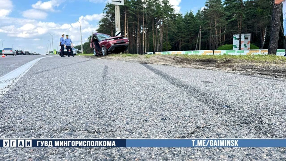 СК сообщил детали смертельного ДТП на МКАД в Минске. Фото: телеграм-канал УГАИ ГУВД Мингорисполкома