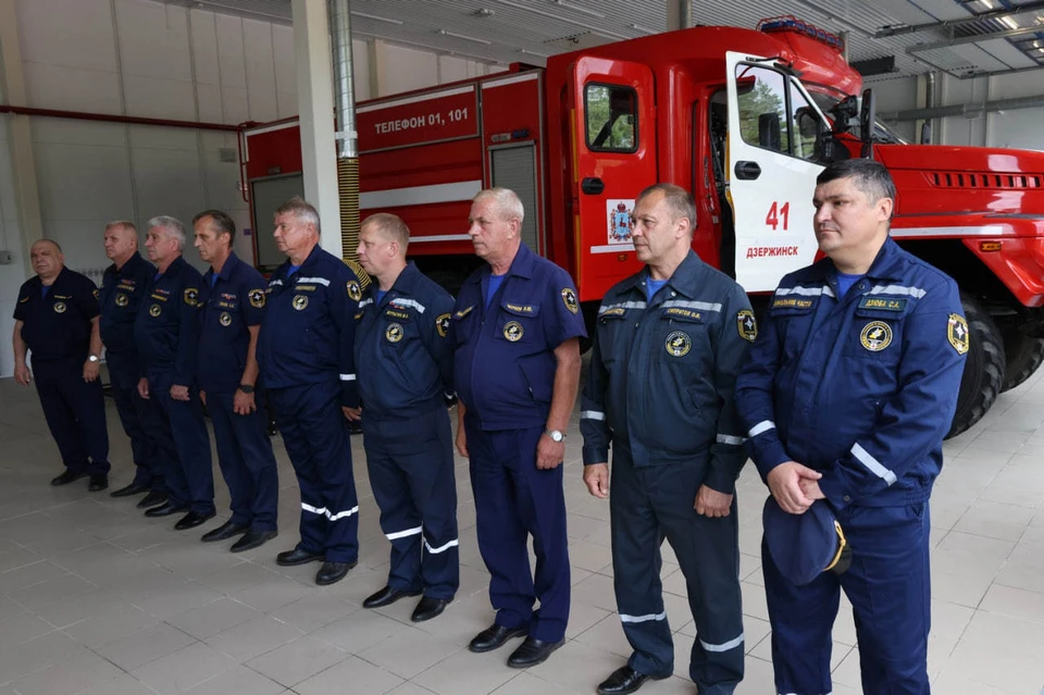 Новое здание пожарной части торжественно открыли в Дзержинске
