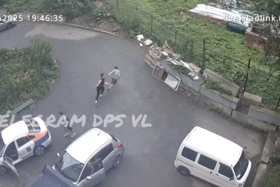 Судя по появившимся в сети видео, все началось с погони. Фото: принтскрин видео dps.vl
