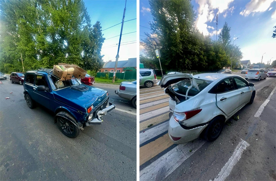 Фото с места ДТП.
