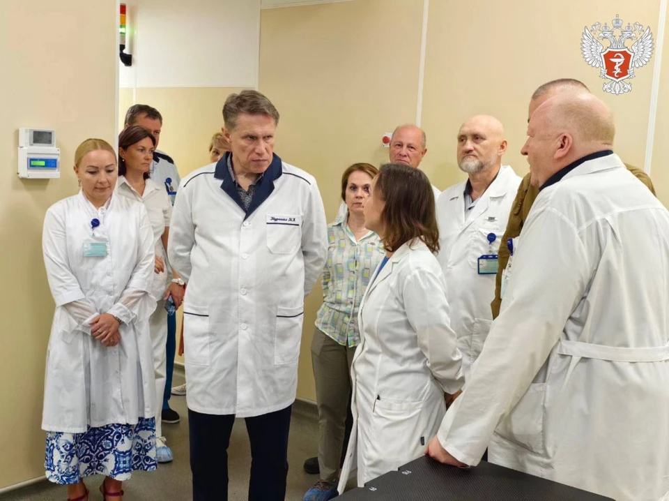 Мурашко побывал в Запорожской области. Фото - тг-канал Минздрава России
