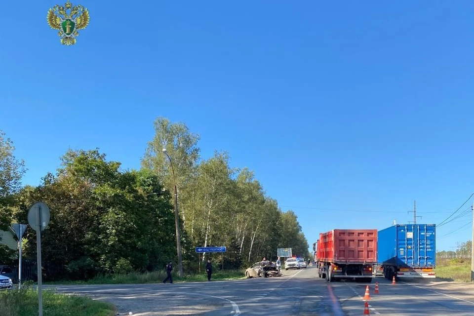 Кадры с места аварии