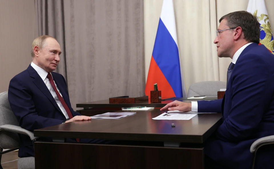 Владимир Путин провел встречу с Глебом Никитиным в Сарове.