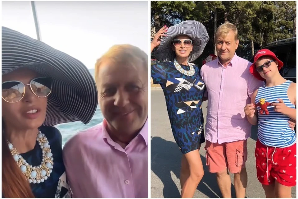 Актриса и ее сын встретились с хозяином парка львов. Фото: Эвелина Блёданс/Vk