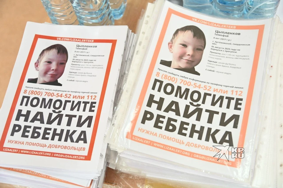 8-летний Тимофей Цыпленков пропал 26 августа
