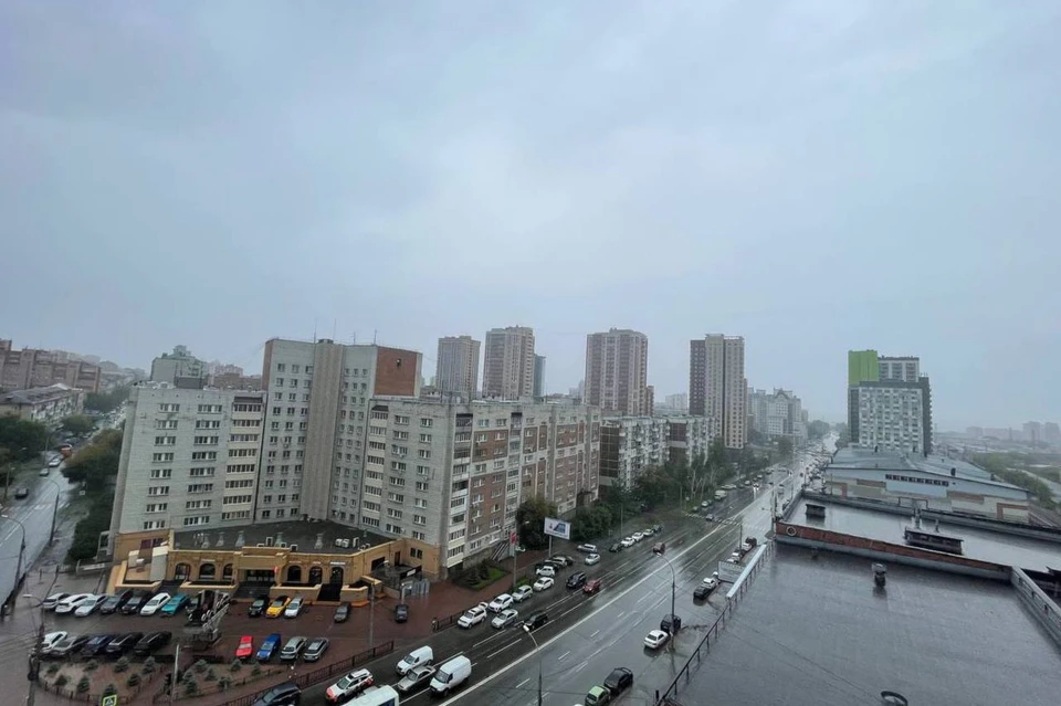 Новосибирцы показали фото и видео дождя 29 авугста