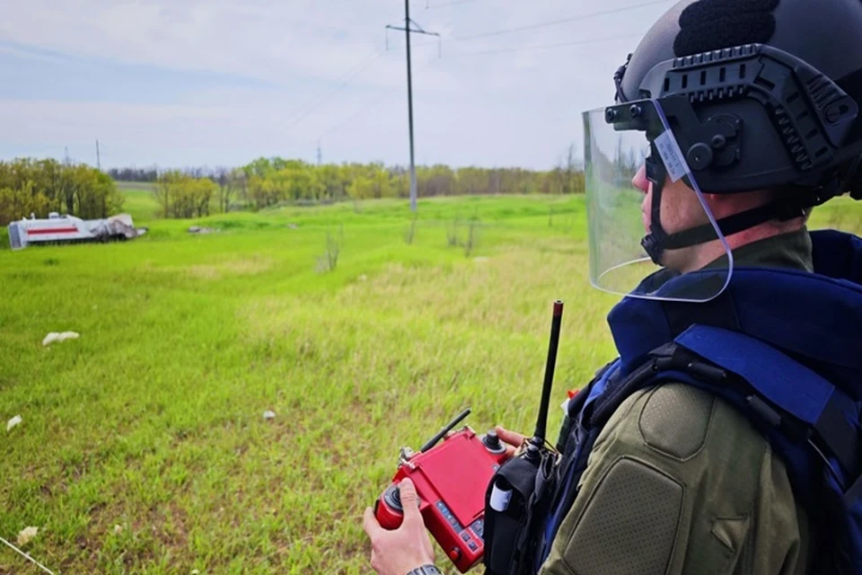 В ДНР за сутки саперы МЧС уничтожили более 60 единиц взрывоопасных предметов. Фото: МЧС России по ДНР