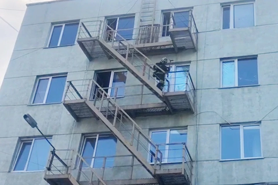 Скрин с видео МЧС по Тюменской области