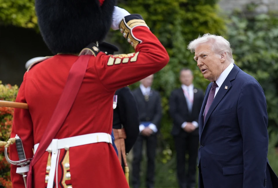 Президент США Дональд Трамп в Британии.