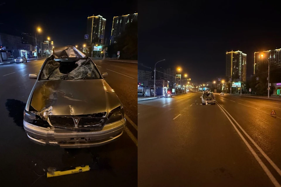 Иномарка насмерть сбила самокатчика возле пешеходного перехода. Фото: ГАИ по Новосибирску