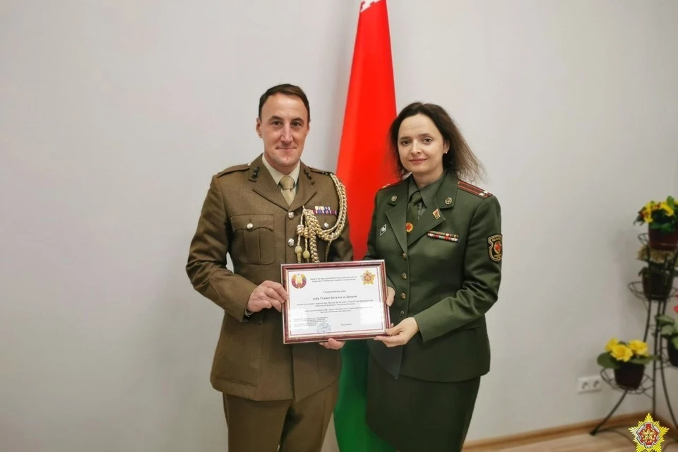 Военный атташе из Великобритании был аккредитован при Минобороны Беларуси. Фото: телеграм-канал Министерства обороны Беларуси