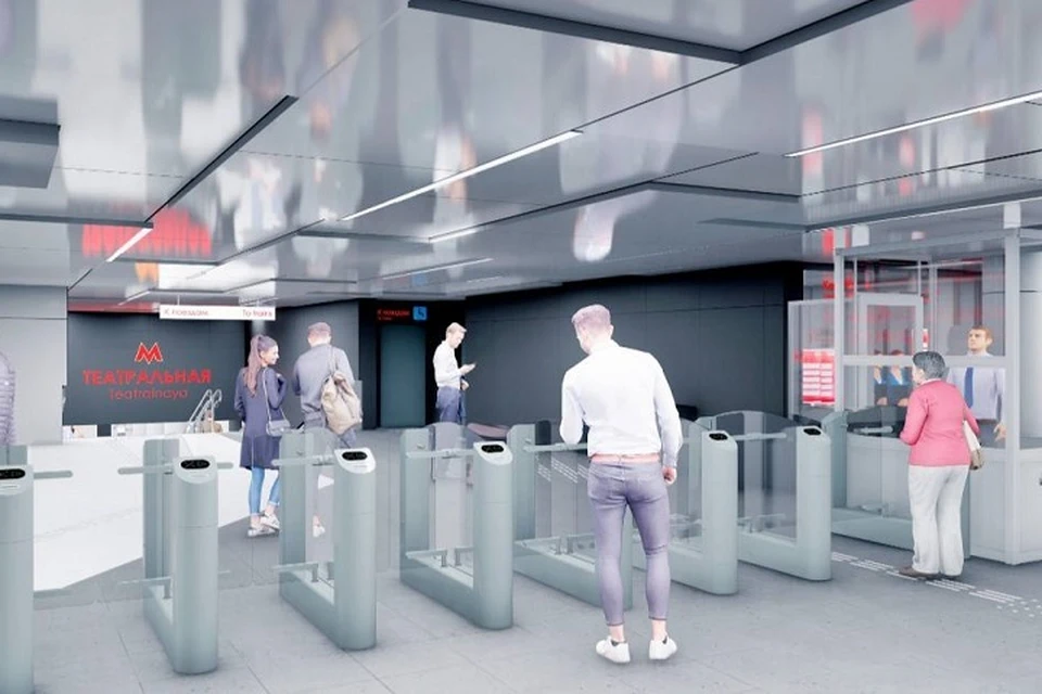 Вестибюль станции "Театральная" будет выполнен в светлых тонах / Фото: предоставлено компанией "ВТС-Метро"