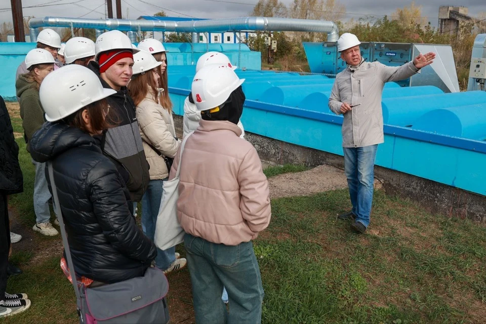 Для студентов-экологов провели экскурсию на Нижегородской станции аэрации.