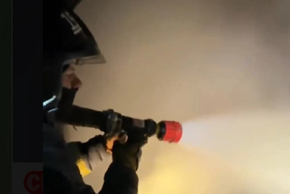 На месте пожара работали 15 спасателей и 4 единицы техники. Фото: МЧС России по ДНР